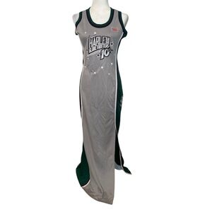 Fubu platinum Harlem Globtrotters 75th anniversary jersey maxi dress